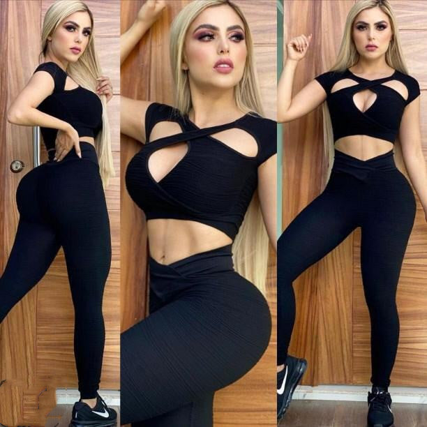Sexy Cross Beauty Back Yoga Sports Suit