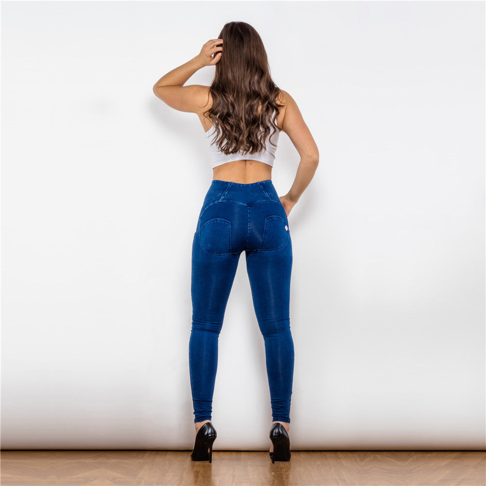 Shascullfites melody high waist jeans butt lifting booty leggings peach lift push up jeans