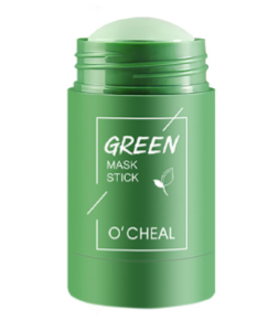 Green Tea Mask Solid Face Mask Stick Oil Control Moisturizing Cleaning Mask Acne Treatment Blackhead Remove Pores Purifying