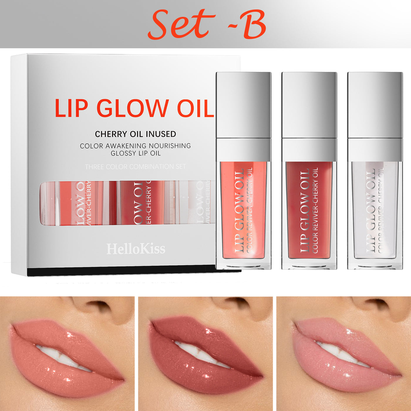 No Stain On Cup Moisturizing And Nourishing Lip Lip Gloss 3 Pack Suit