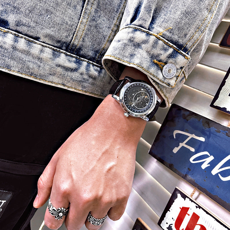 Fully Automatic Luminous Waterproof Leather Belt For Men Rswank
