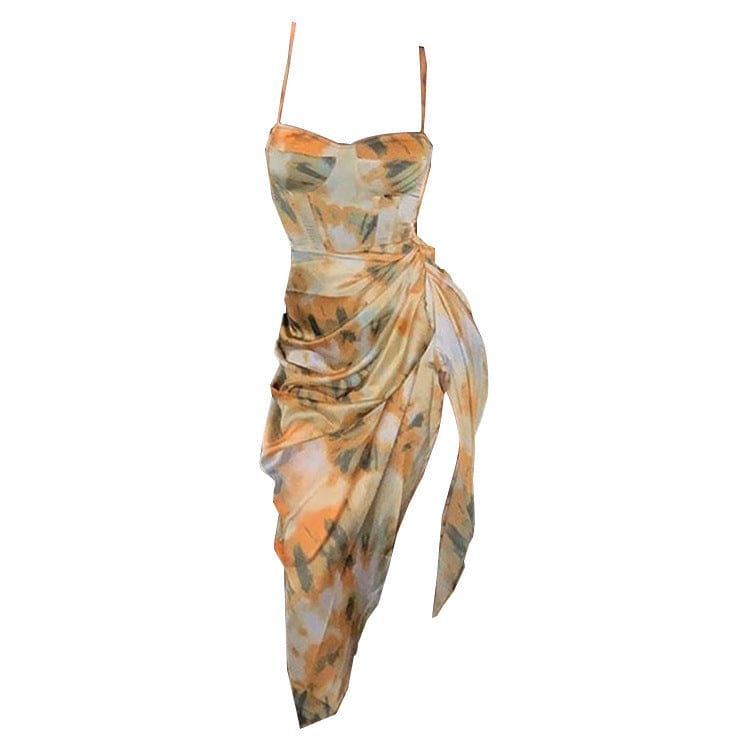 Women's Summer Hot Style Hot Sale Sexy Sling Dress Long Skirt Rswank