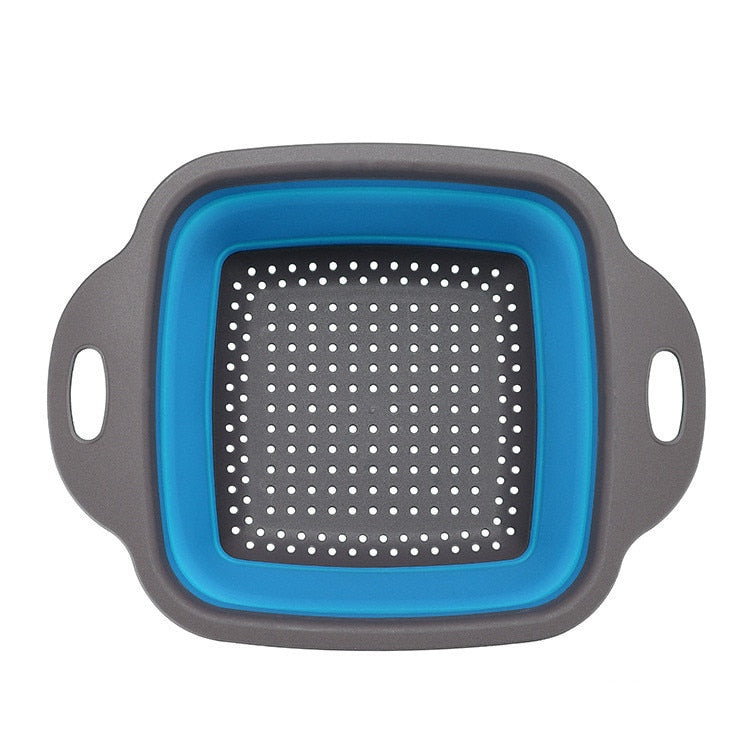 Foldable Strainer Fruit Vegetable Washing Basket Colander Dish Drainer Silicon Colander Collapsible Drainer Rswank