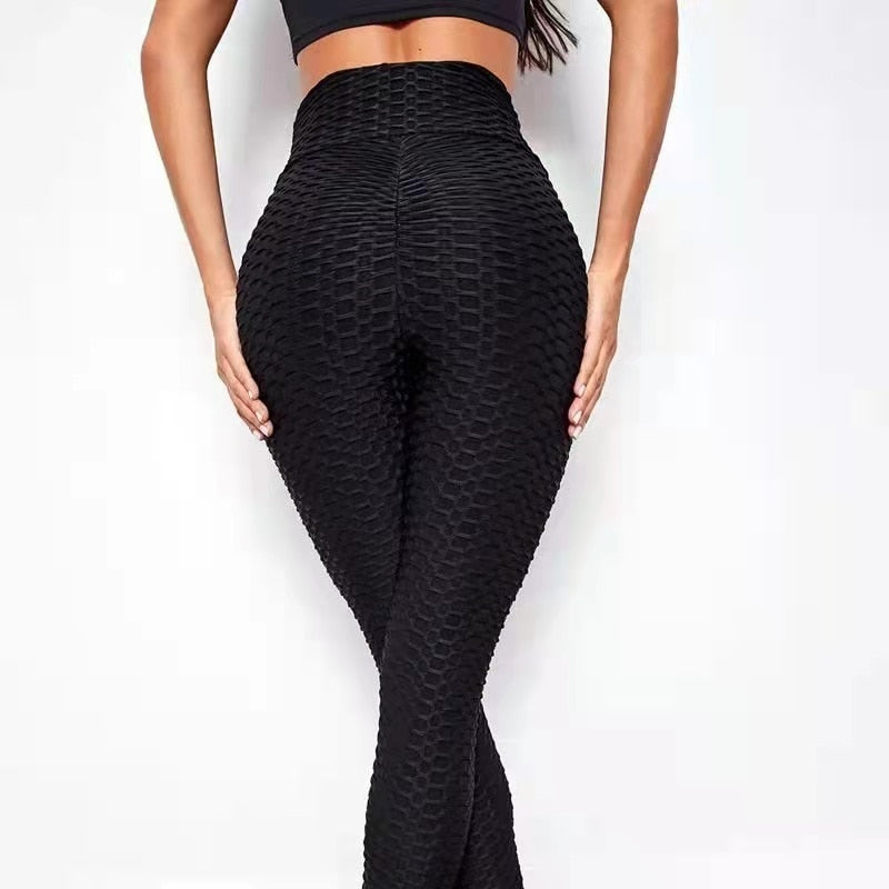 Women Breathable Yoga Pants Sports leggings Push Up Tights Gym Exercise High Waist Fitness Tracksuit Running Athletic Trousers