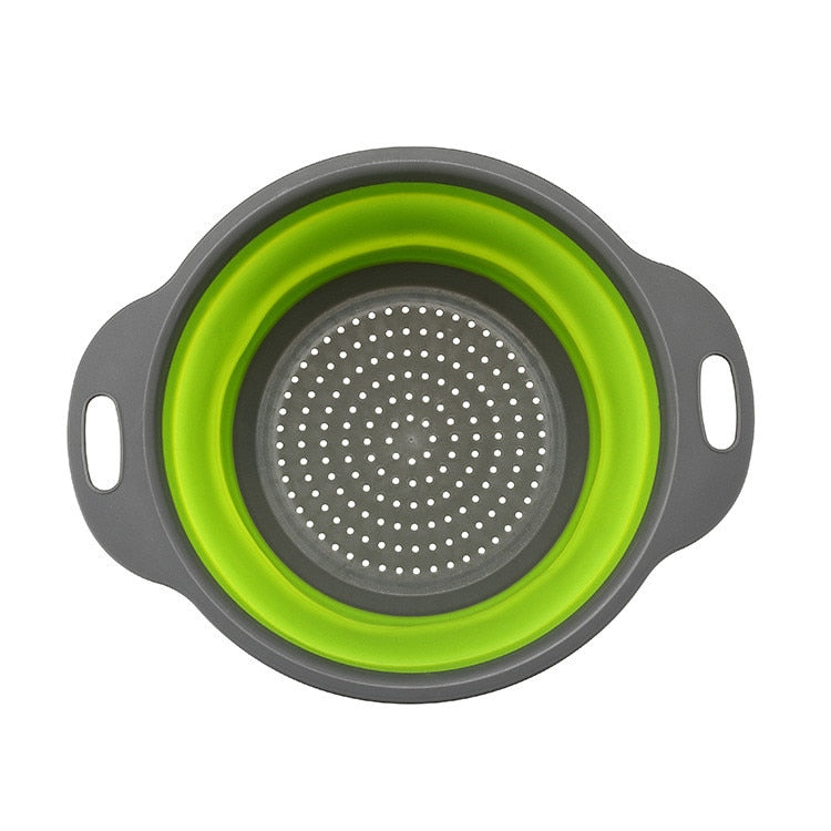 Foldable Strainer Fruit Vegetable Washing Basket Colander Dish Drainer Silicon Colander Collapsible Drainer Rswank