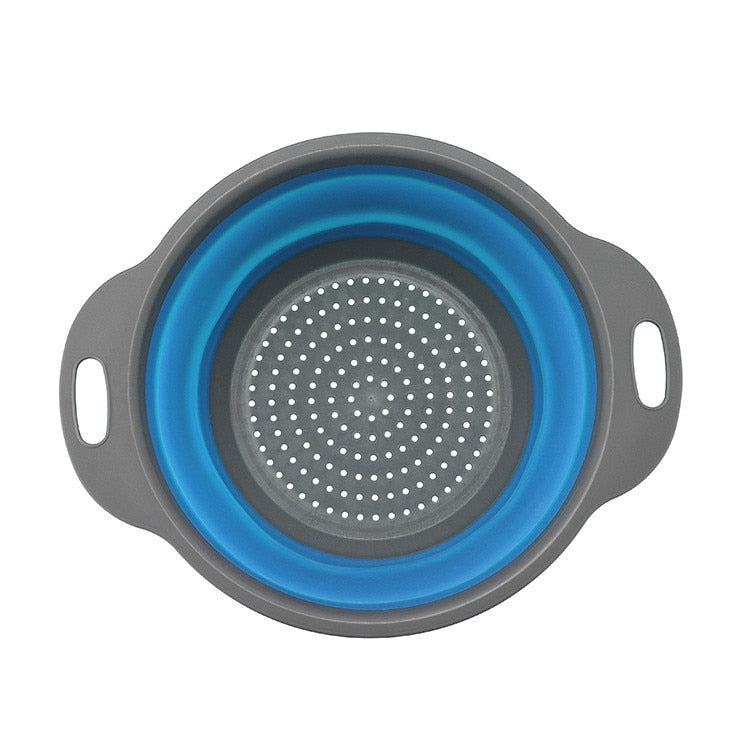 Foldable Strainer Fruit Vegetable Washing Basket Colander Dish Drainer Silicon Colander Collapsible Drainer Rswank