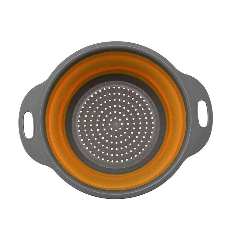 Foldable Strainer Fruit Vegetable Washing Basket Colander Dish Drainer Silicon Colander Collapsible Drainer Rswank