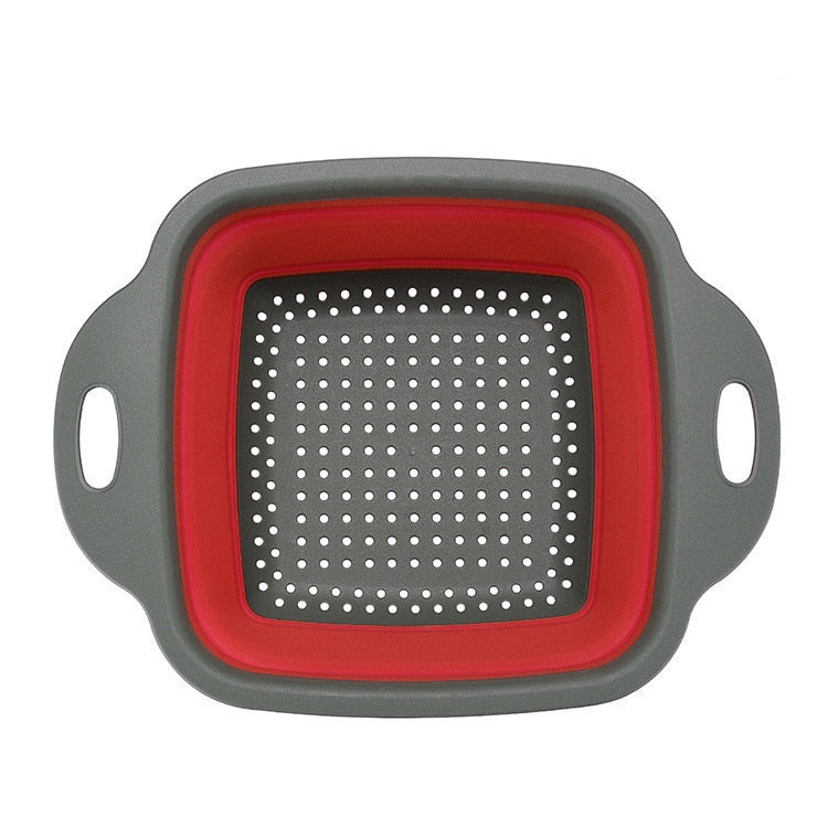 Foldable Strainer Fruit Vegetable Washing Basket Colander Dish Drainer Silicon Colander Collapsible Drainer Rswank