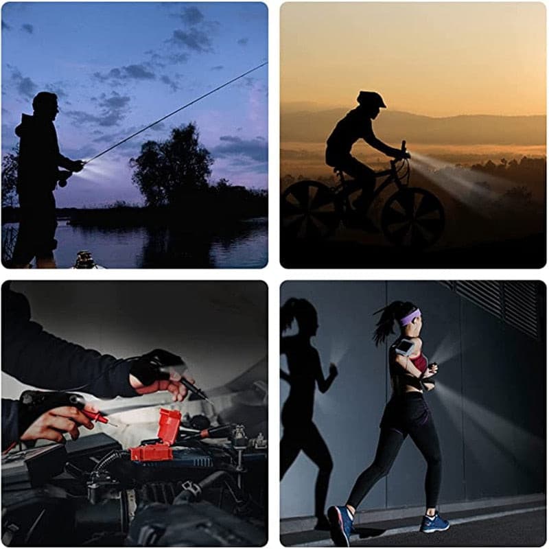 LED Flashlight Gloves USB Rechargeable Hands Free Light Gloves Gift Outdoor Camping Fishing Gadgets Tools Rswank