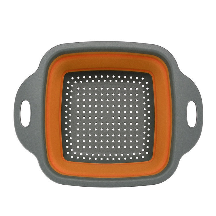 Foldable Strainer Fruit Vegetable Washing Basket Colander Dish Drainer Silicon Colander Collapsible Drainer Rswank