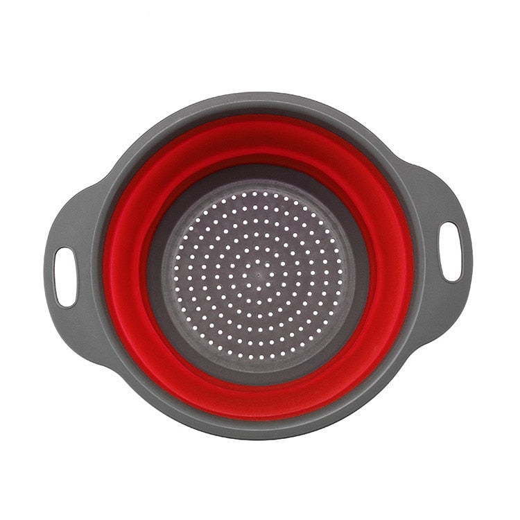 Foldable Strainer Fruit Vegetable Washing Basket Colander Dish Drainer Silicon Colander Collapsible Drainer Rswank