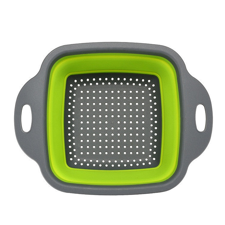 Foldable Strainer Fruit Vegetable Washing Basket Colander Dish Drainer Silicon Colander Collapsible Drainer Rswank