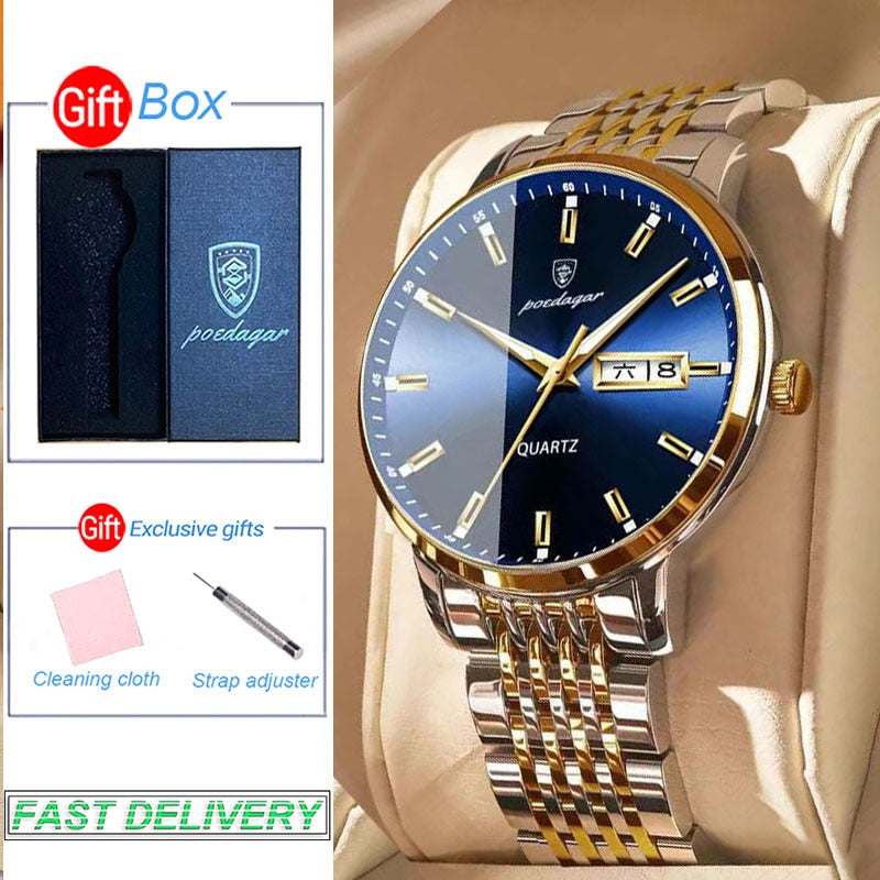 POEDAGAR Luxury Wrist Watches For Men