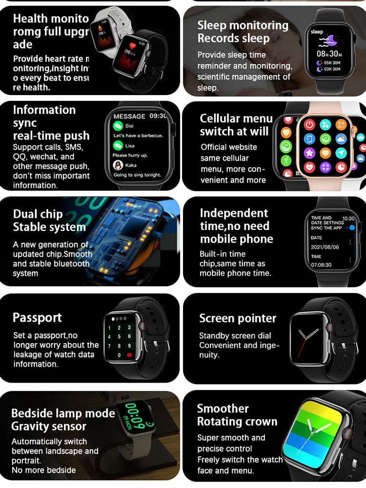 Series 8 2023 New Smart Watch Bluetooth