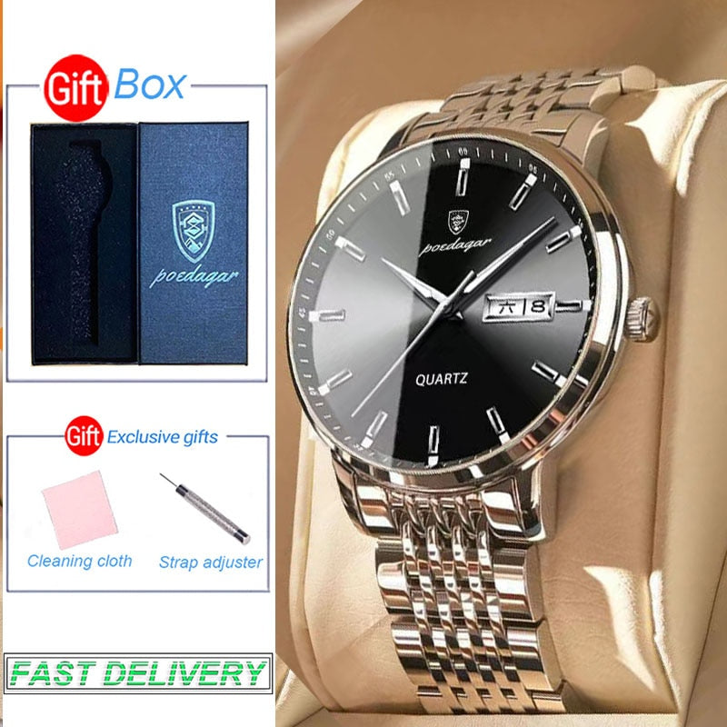 POEDAGAR Luxury Wrist Watches For Men