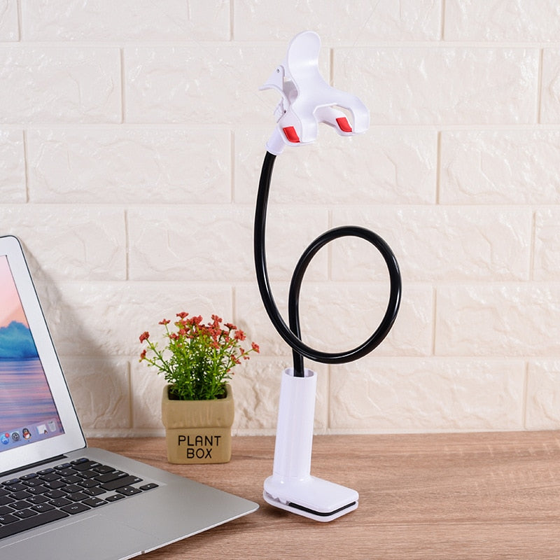 Universal Long Arm Phone Holder Flexible 360 Clip Desktop Mount Bracket Phone Stand Cell Phone Support For Bedroom KitchenParlor Rswank