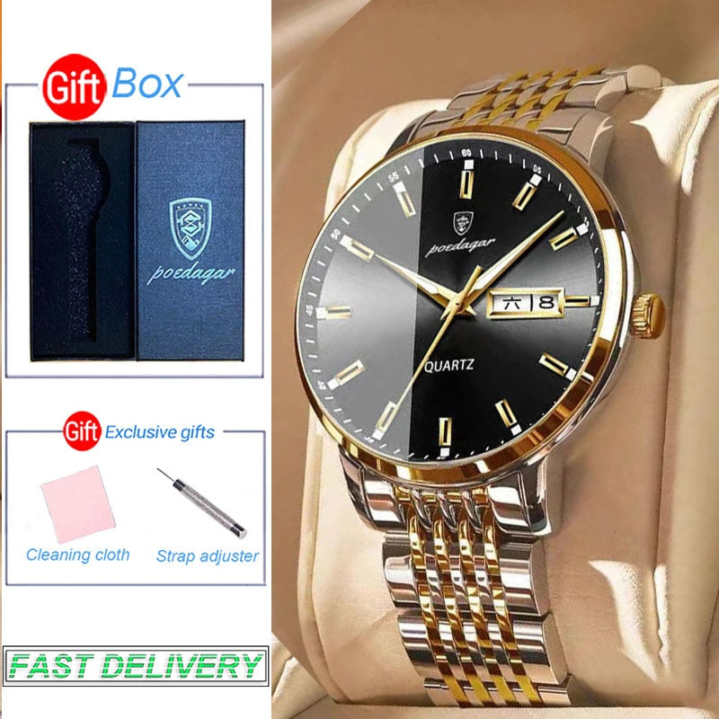 POEDAGAR Luxury Wrist Watches For Men