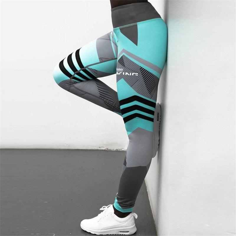 Women's Yoga Pants Digital Printing Sexy Butt Lifting Pants Leggings High Elastic Rswank