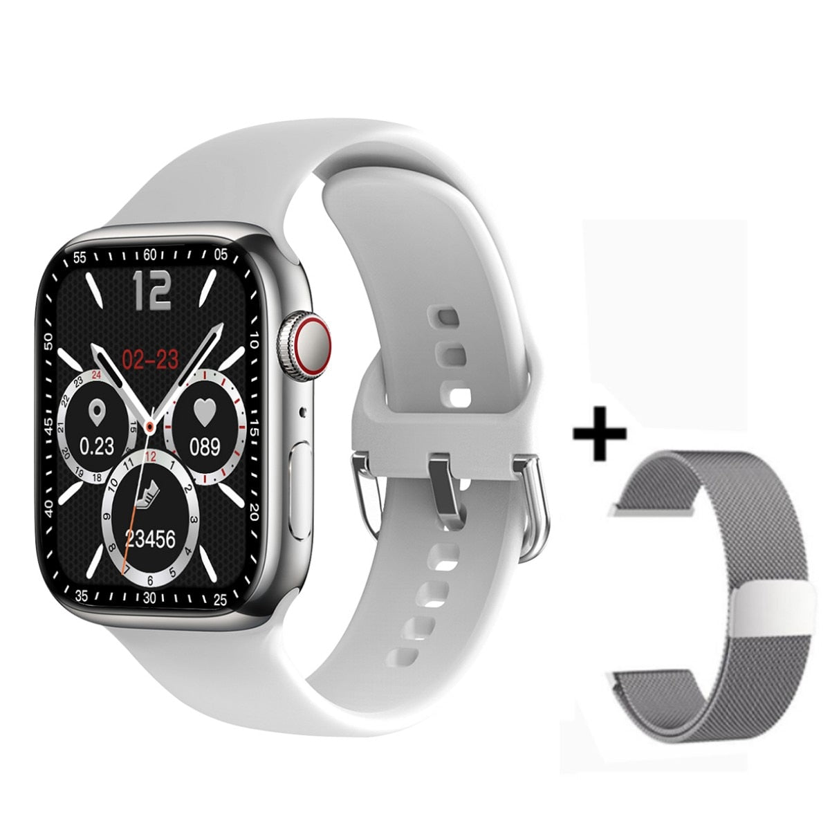 Smart Watch Series 8 HD Screen Sport Heart Rate Blood Pressure Fitness Tracker