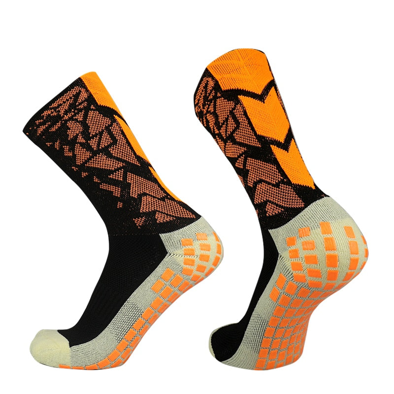 New Men Women Camouflage Arrow Soccer Socks Anti Slip Grip Football Socks Rswank