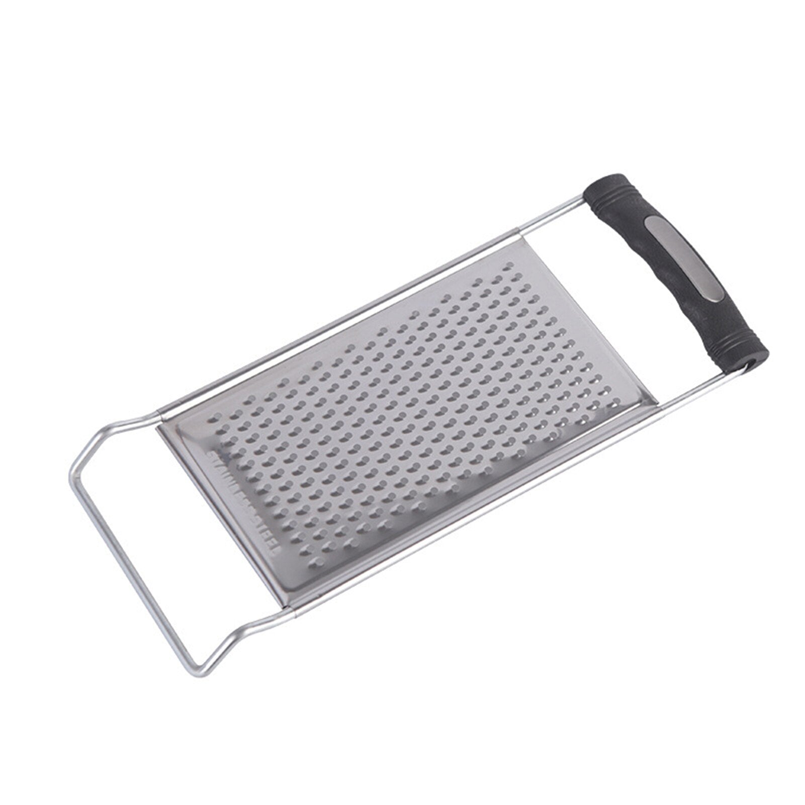 Stainless Steel No Skid Bottom Flat Grater Handheld Garlic Grater Kitchen Gadget for Ginger Soft Handle Kitchen Tools Gadgets Rswank