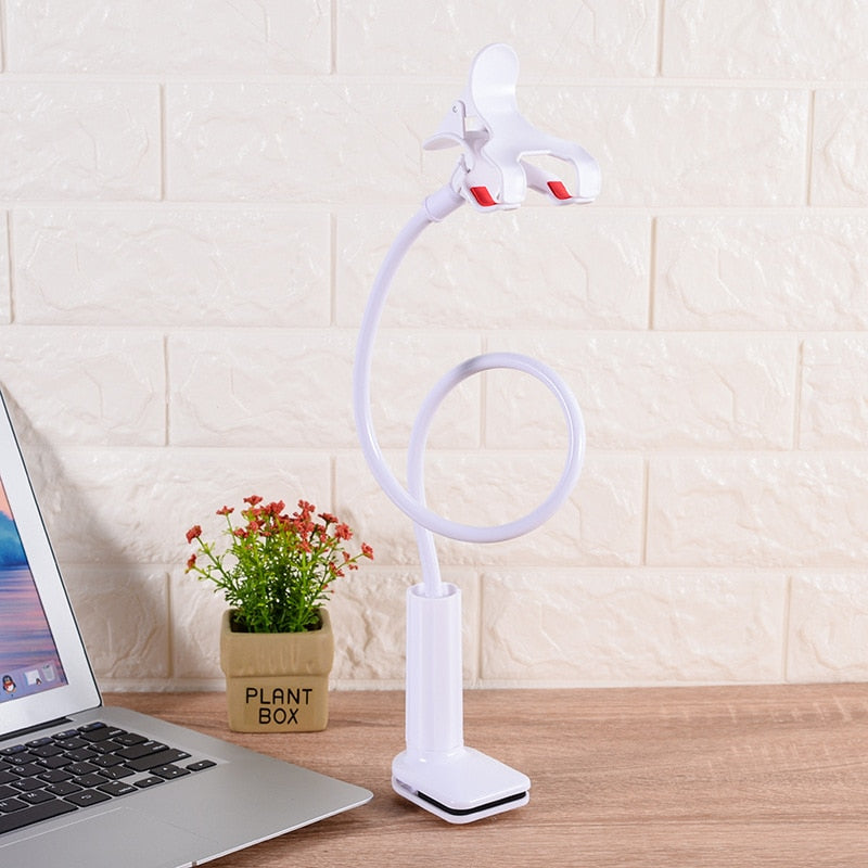 Universal Long Arm Phone Holder Flexible 360 Clip Desktop Mount Bracket Phone Stand Cell Phone Support For Bedroom KitchenParlor Rswank