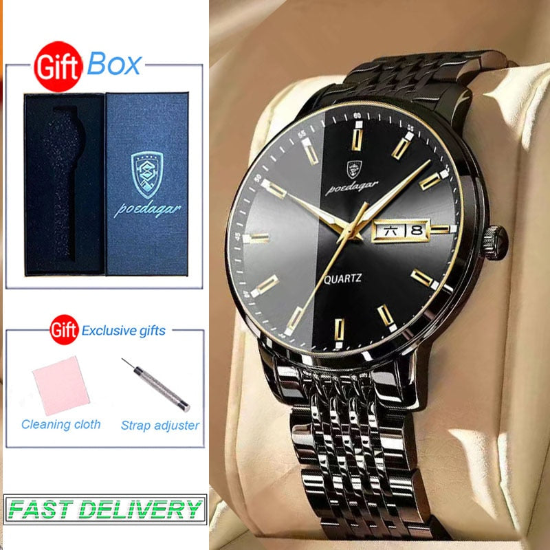 POEDAGAR Luxury Wrist Watches For Men