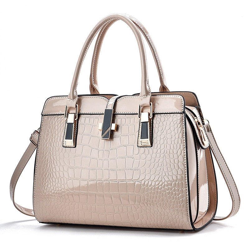Women's Bag 2023 New Fashion Crocodile Pattern Handbag Large Capacity Rswank