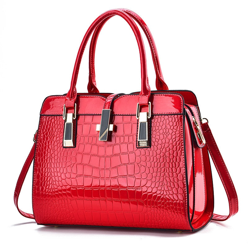 Women's Bag 2023 New Fashion Crocodile Pattern Handbag Large Capacity Rswank