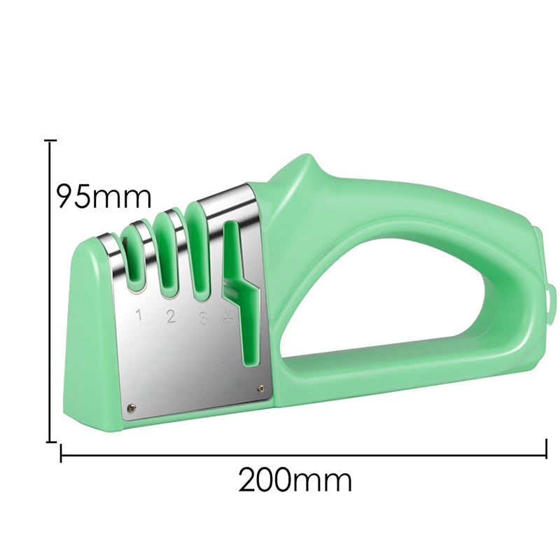 Knife Sharpener 4 in 1 Diamond Coated&Fine Rod Knife Shears Rswank