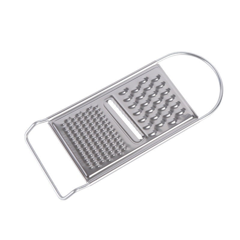 Stainless Steel No Skid Bottom Flat Grater Handheld Garlic Grater Kitchen Gadget for Ginger Soft Handle Kitchen Tools Gadgets Rswank