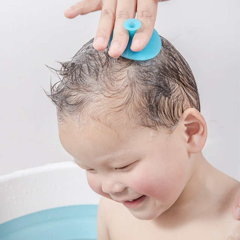 Bathing Soft Silicone Boys Kids Shower Brush Rswank