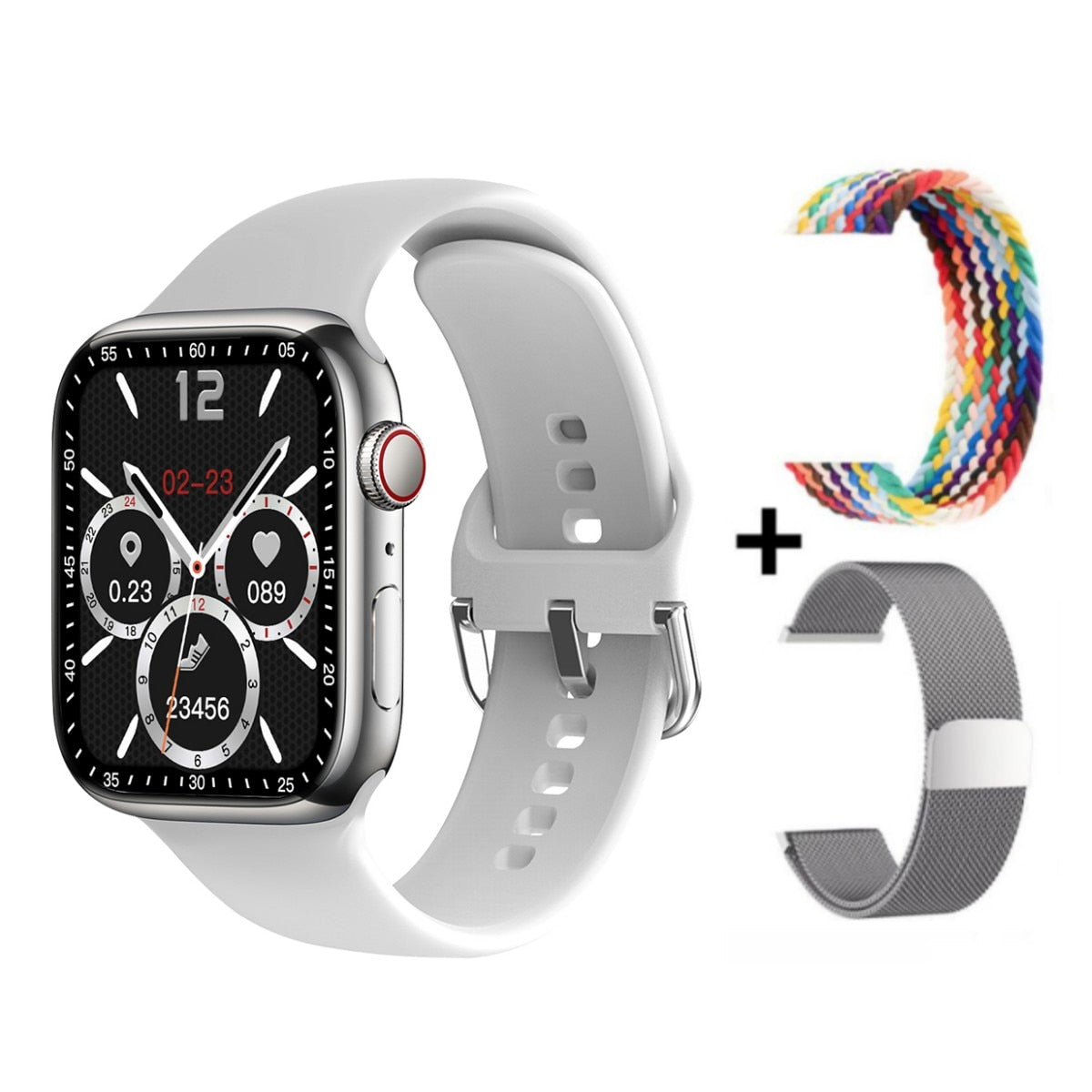 Smart Watch Series 8 HD Screen Sport Heart Rate Blood Pressure Fitness Tracker