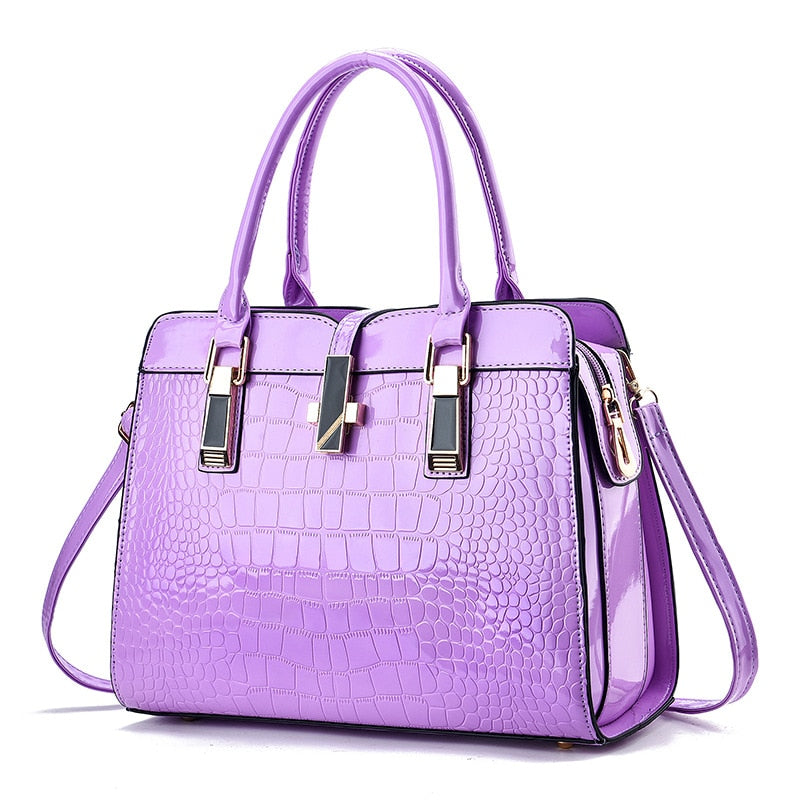 Women's Bag 2023 New Fashion Crocodile Pattern Handbag Large Capacity Rswank