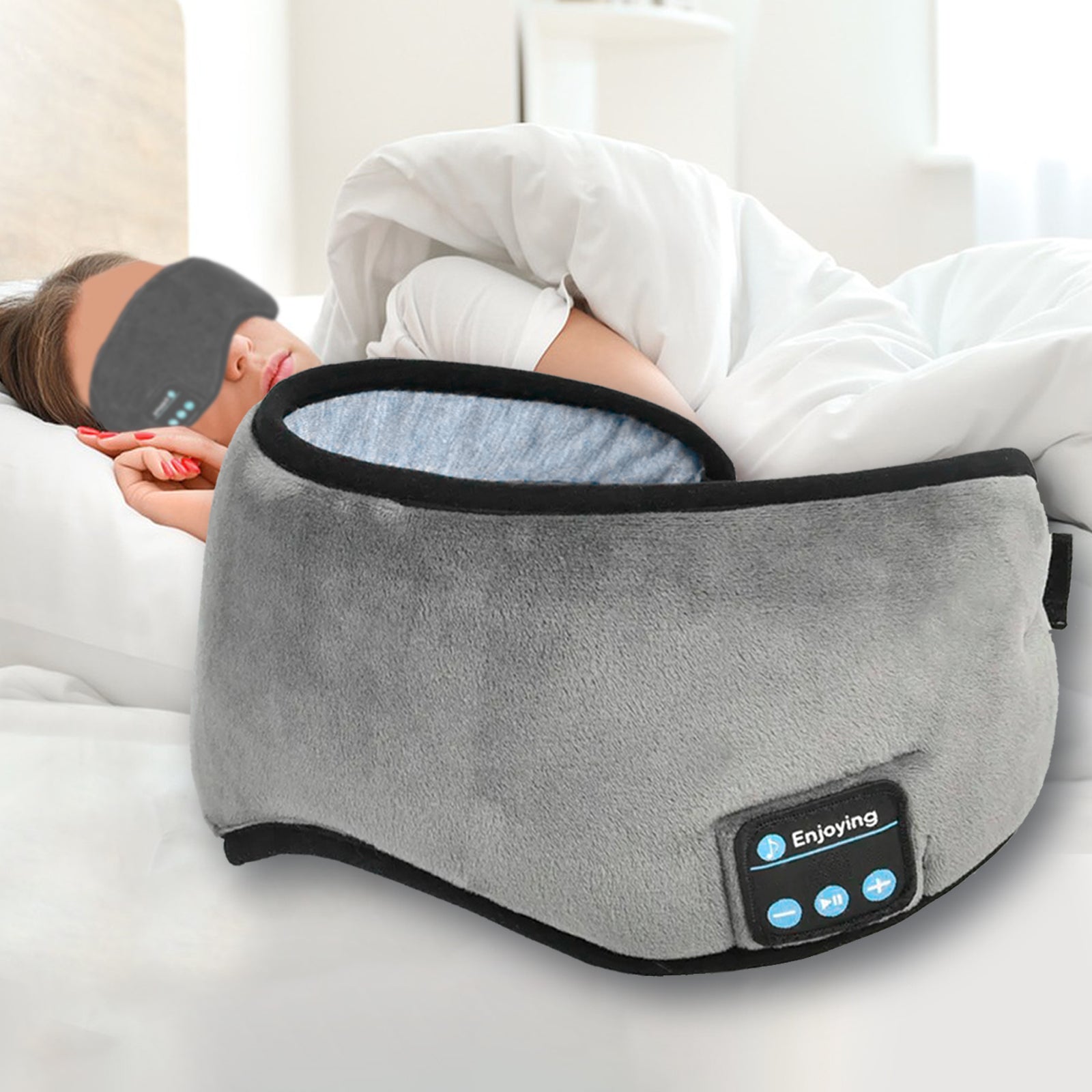 Mobax Bluetooth 5.0 Wireless Stereo Eye Mask Headphones for Sleep and Music.