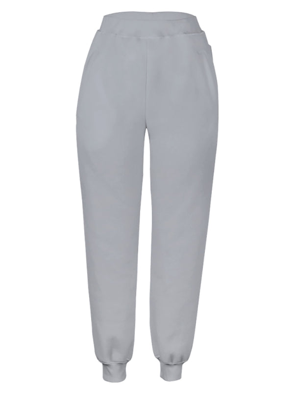 Women's Casual Cotton Loose Pocket Sports Pajama Pants kakaclo