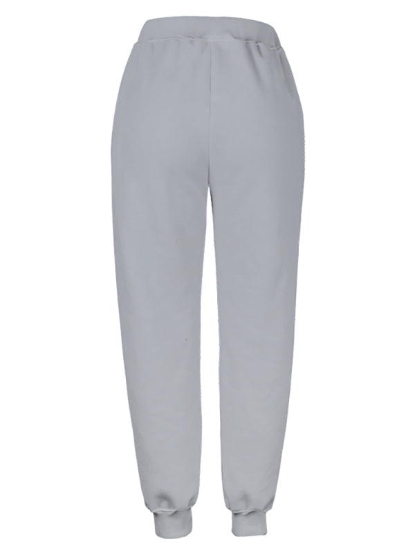 Women's Casual Cotton Loose Pocket Sports Pajama Pants kakaclo