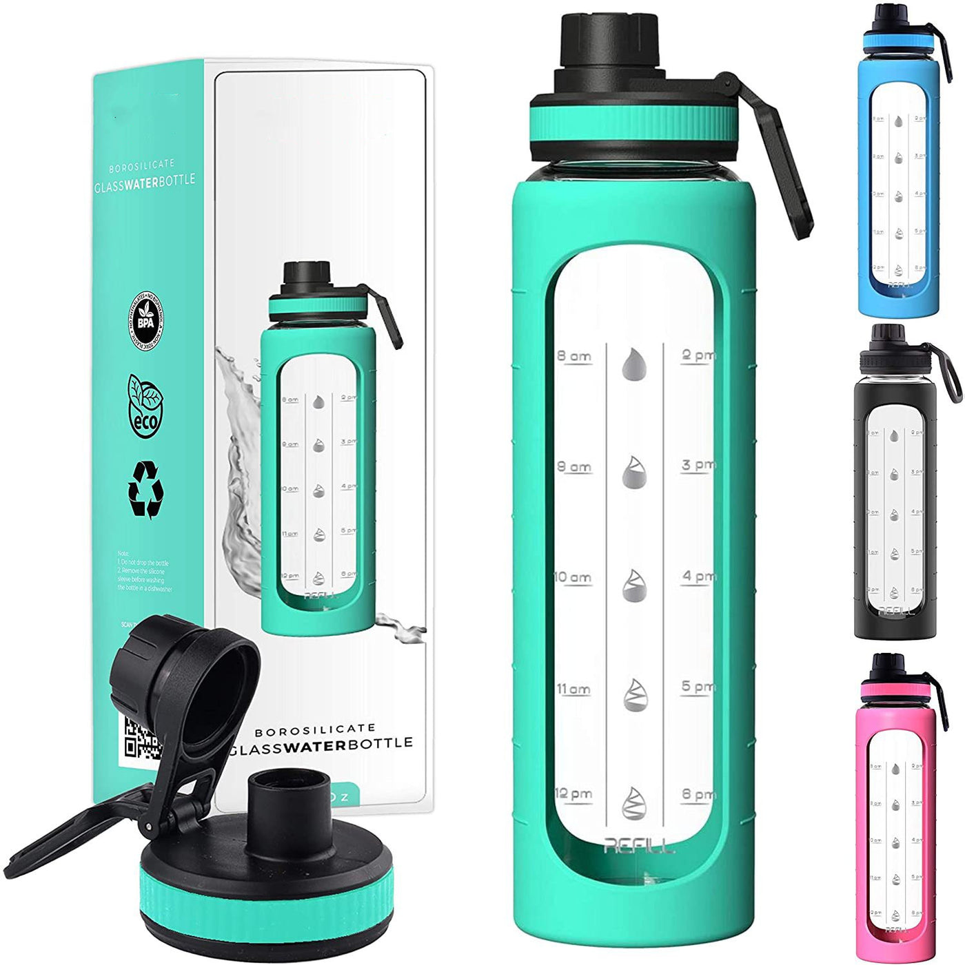 Portable Sports Water Bottle With Large Capacity Kitchen Gadgets
