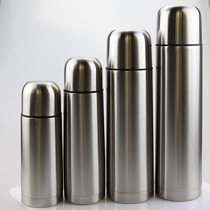 Stainless Steel Natural Color Vacuum Bullet Flask