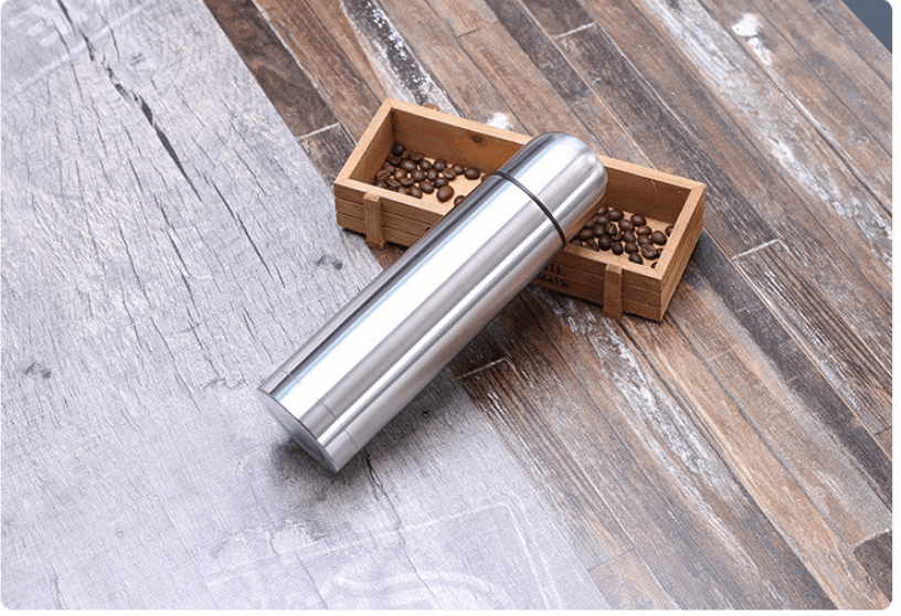 Stainless Steel Natural Color Vacuum Bullet Flask