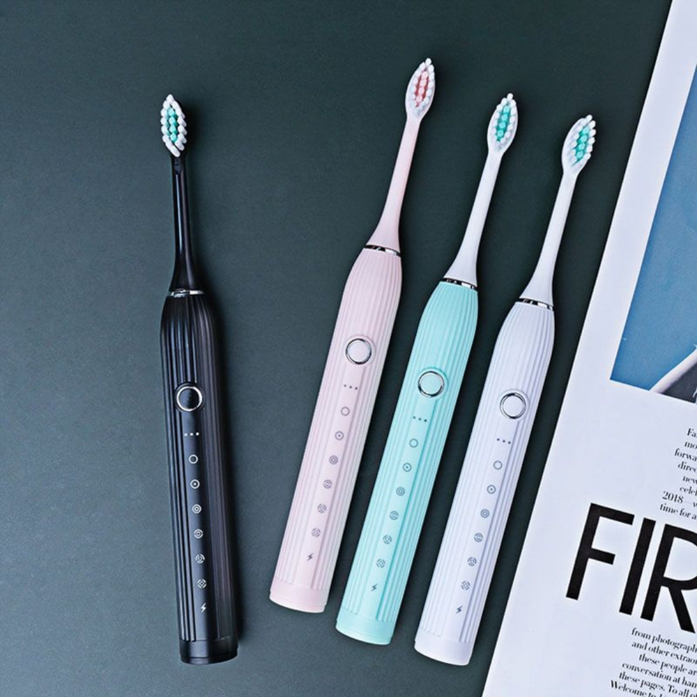 Sonic Electric Toothbrush Rechargeable with Replacement Heads