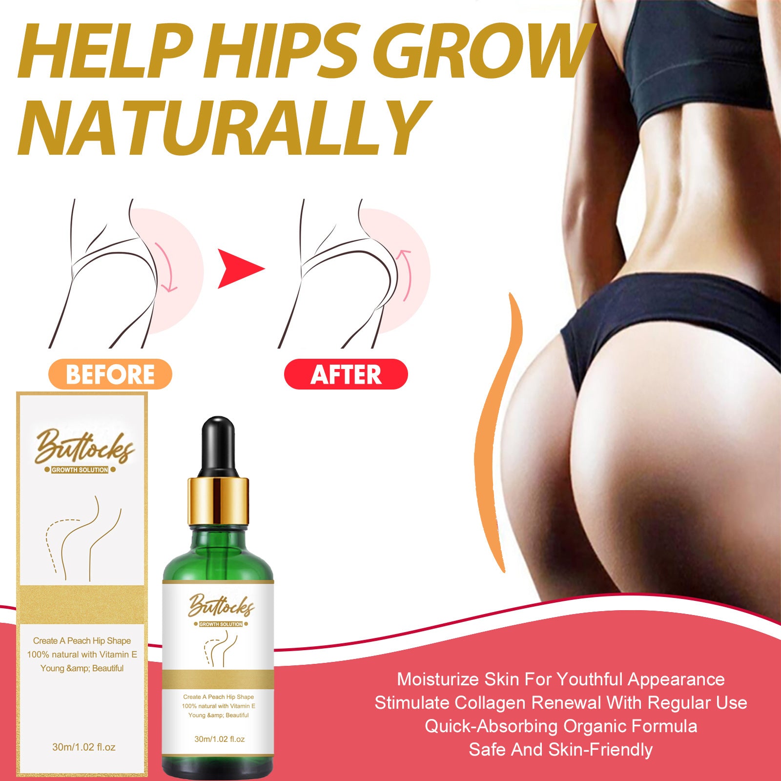 Lifting Buttocks To Eliminate Orange Peel And Firming Essential Oil - Rswank