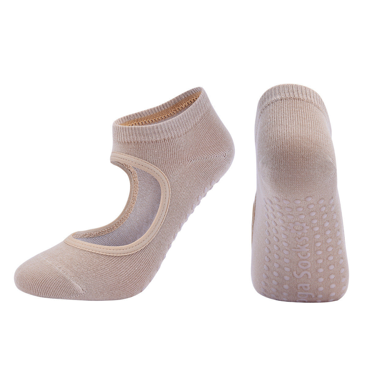 Combed cotton yoga socks