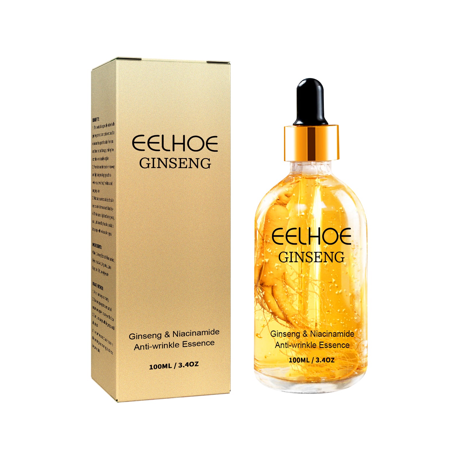 EELHOE Ginseng Essence For Fading Fine Lines, Firming Face, And Moisturizing Skin Serum - Rswank