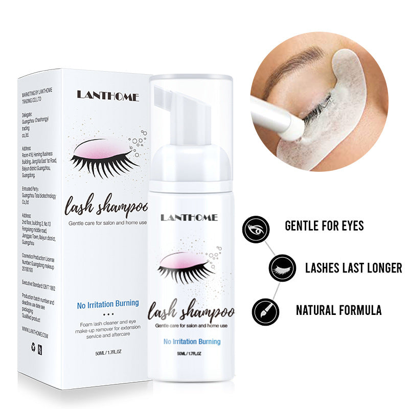 Eyelash shampoo gentle cleansing eyelash makeup remover