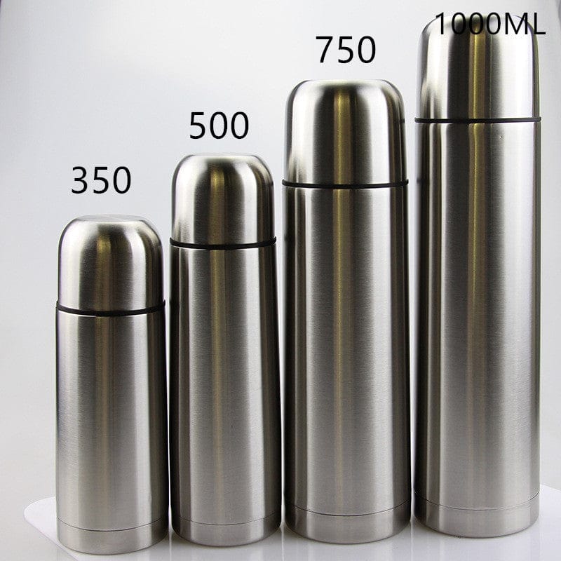 Stainless Steel Natural Color Vacuum Bullet Flask