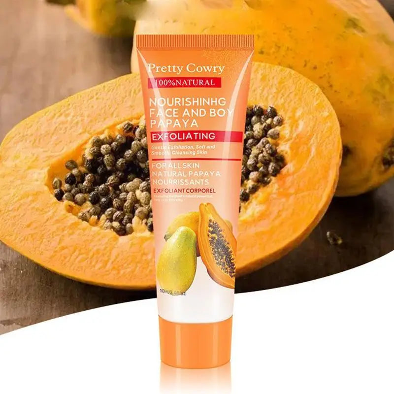 1pcs 100g Papayas Essence Peeling Cleanser Natural Exfoliating Scrub Brightening Cream Whitening Gel Face Random Color