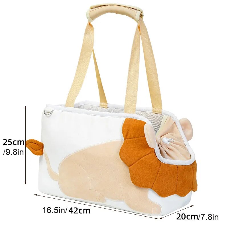 Pet Carrier Bag for Cats & Small Dogs Travel Friendly