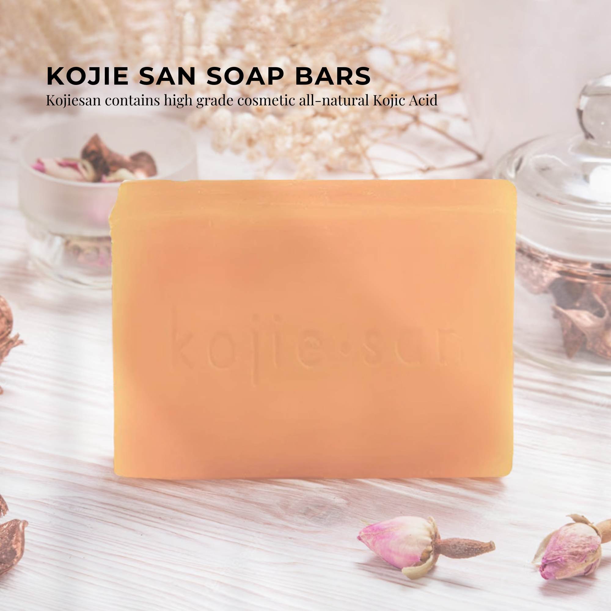 6x 135g Kojie San Soap Bar - Original Kojic Acid Bars