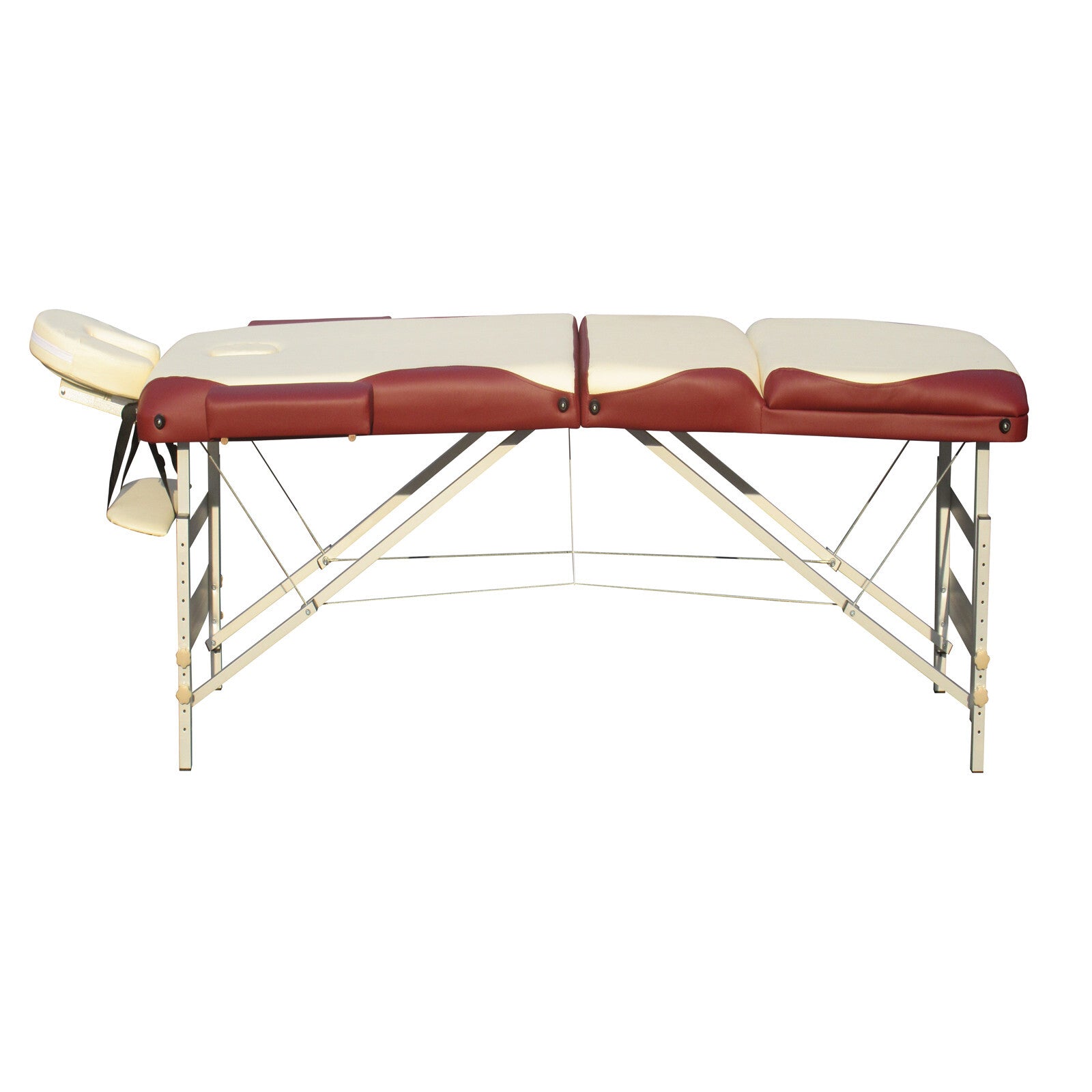 YES4HOMES 3 Fold 5 cm Thickness Foam Portable Aluminium Massage Table Massage Bed Beauty Therapy